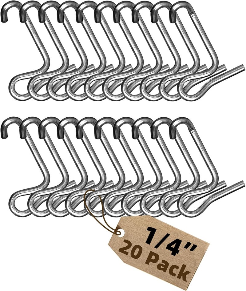 OSROENE Fence Wire Tightener Clips Without Tighteners Handle, 20PCS 6mm Fence Tensioner Barb Wire Fence Tools for Wire Fence Farm Garden - Image 1